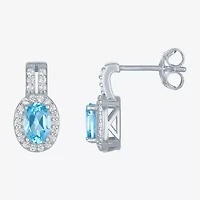 Womens Genuine Blue Topaz Sterling Silver -pc. Jewelry Set