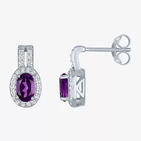 Womens Genuine Purple Amethyst Sterling Silver 3-pc. Jewelry Set