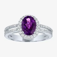 Womens Genuine Purple Amethyst Sterling Silver 3-pc. Jewelry Set