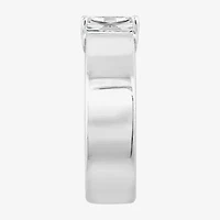 Diamonart Womens Cubic Zirconia Sterling Silver Solitaire Engagement Ring