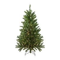 Northlight Canadian  Medium 4 Foot Pre-Lit Pine Christmas Tree