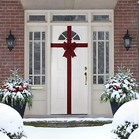 Northlight 14ft Red Buffalo Plaid  Door Bow Indoor Ribbon