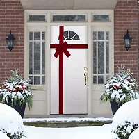 Northlight 14ft Velvet Door Bow Indoor Ribbon