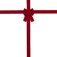 Northlight 14ft Velvet Door Bow Indoor Ribbon