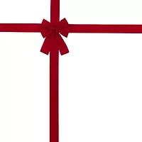 Northlight 14ft Velvet Door Bow Indoor Velvet Ribbon