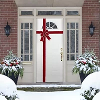 Northlight 14ft Velvet  Door Bow Indoor Velvet Ribbon