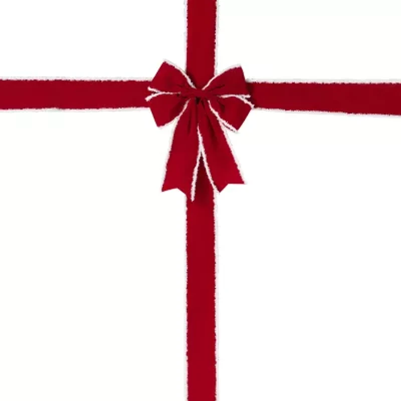 Northlight 14ft Velvet Door Bow Indoor Velvet Ribbon