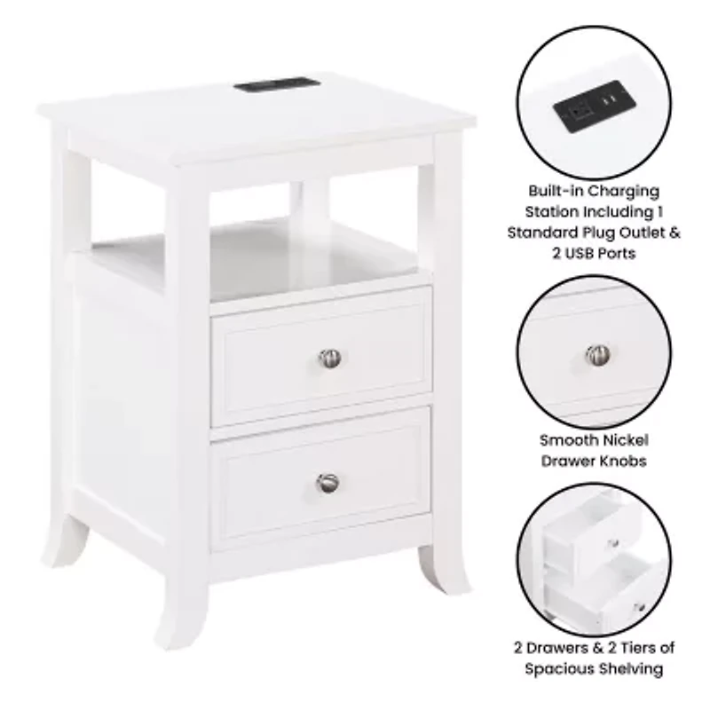 Melbourne 2-Drawer End Table