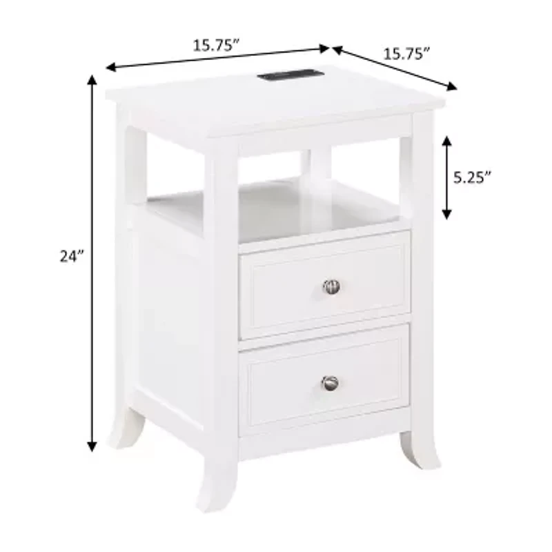 Melbourne 2-Drawer End Table