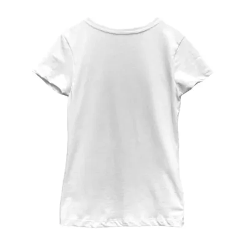 Little & Big Kid Girls Crew Neck Short Sleeve Minions T-Shirt