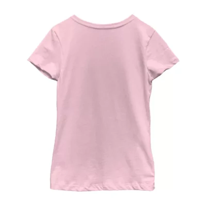 Little & Big Kid Girls Crew Neck Short Sleeve Garfield T-Shirt