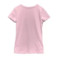 Little & Big Kid Girls Crew Neck Short Sleeve Garfield T-Shirt