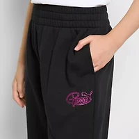 PUMA Big Kid Girls Cuffed Loose Fit Fleece Jogger Pant