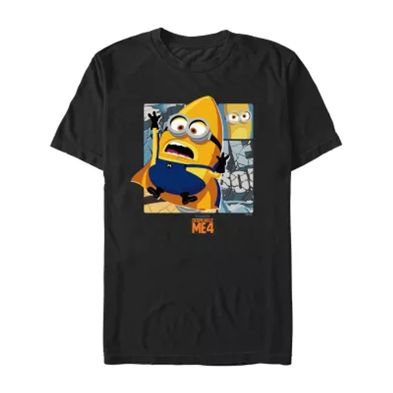 Mens Short Sleeve Despicable Me 4 Graphic T-Shirt