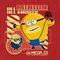 Mens Short Sleeve Despicable Me 4 Graphic T-Shirt