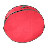 Northlight Red And Green 24 Inch Wreath Storage Bag