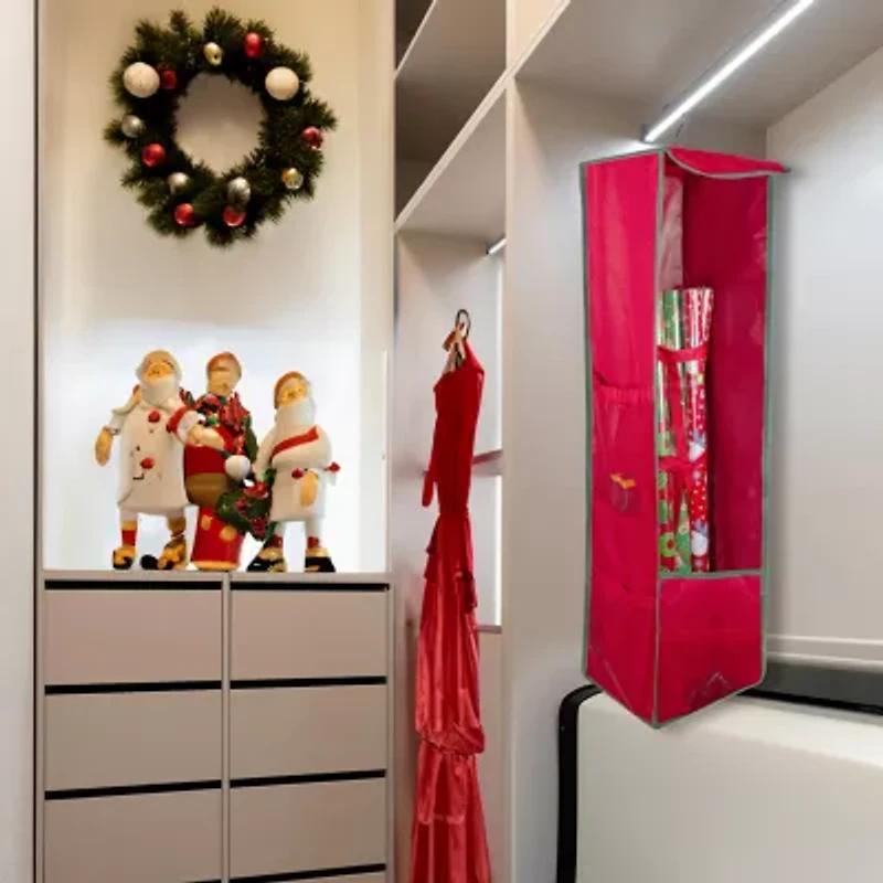 Northlight Vertical Hanging Organizer 3-Compartment Ornament Storage