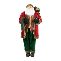 Northlight 60in Wreath Christmas Santa Figurine