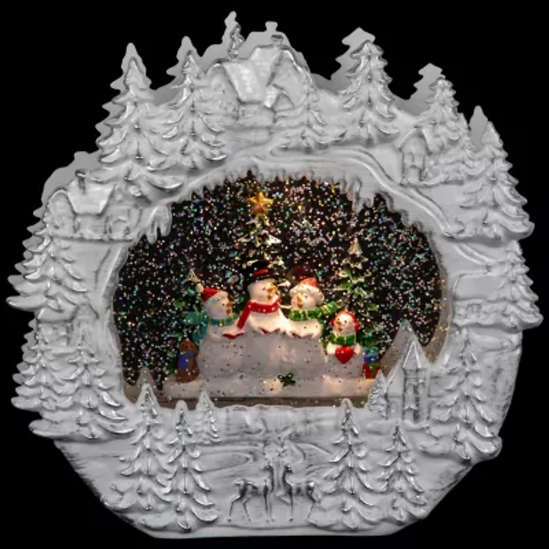 Northlight 9.5in Led Snowmen Christmas Snow Globe