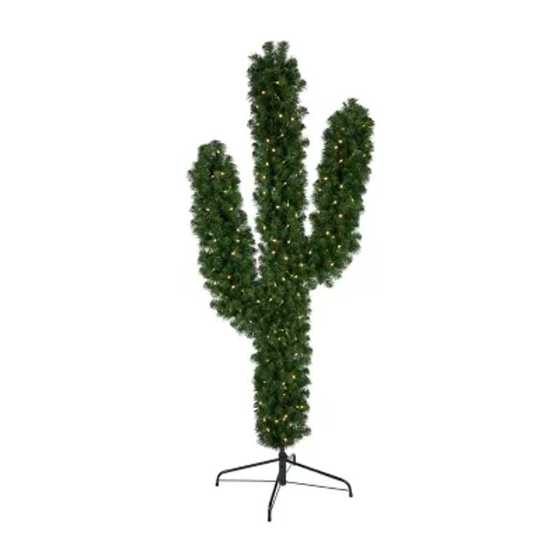 Northlight Cactus 6 Foot Pre-Lit Pine Christmas Tree