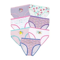 Little & Big Kid Girls Squishmallows 7 Pack Brief Panty Gup7701