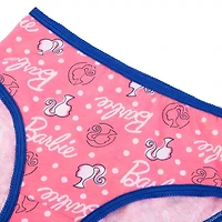 Little & Big Kid Girls Barbie 7 Pack Brief Panty Gup5812