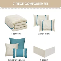 Stratford Park Priscilla 7-pc. Midweight Comforter Set