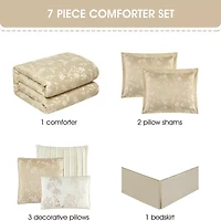 Stratford Park Floris 7-pc. Lightweight Comforter Set