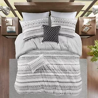Madison Park Joshua Seersucker 5-pc. Midweight Comforter Set