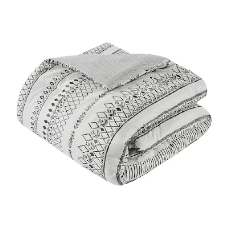 Madison Park Joshua Seersucker 5-pc. Midweight Comforter Set