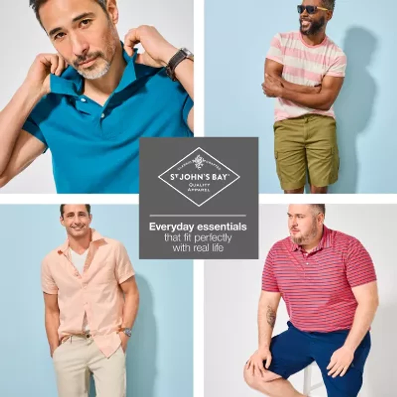 St. John's Bay Mens Long Sleeve Classic Fit Flannel Shirt