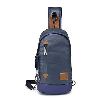 TSD Brand Urban Light Coated Canvas Sling Bag Unisex Adult Adjustable Straps Padded Straps Backpack