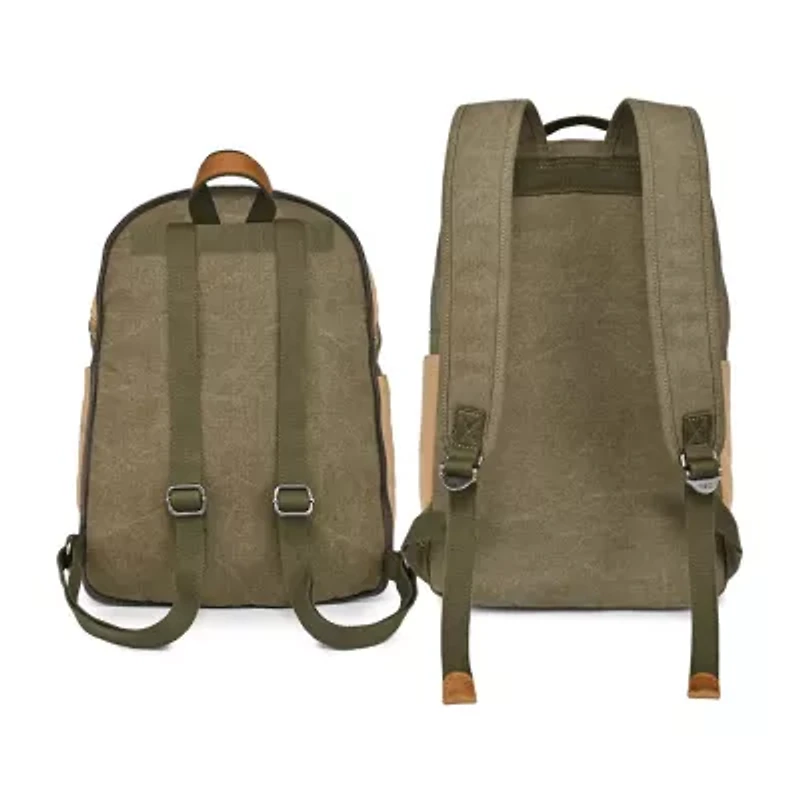 TSD Brand Trail Tree Double Canvas Laptop Backpack