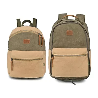 TSD Brand Trail Tree Double Canvas Laptop Backpack