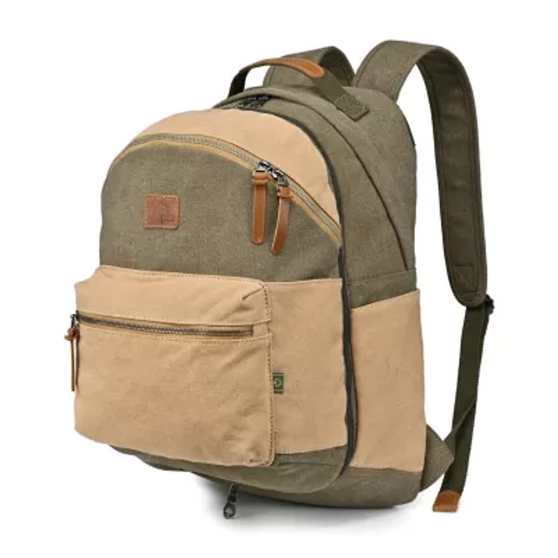 TSD Brand Trail Tree Double Canvas Laptop Backpack