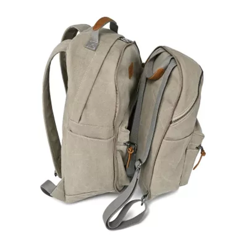 TSD Brand Trail Tree Double Canvas Laptop Backpack