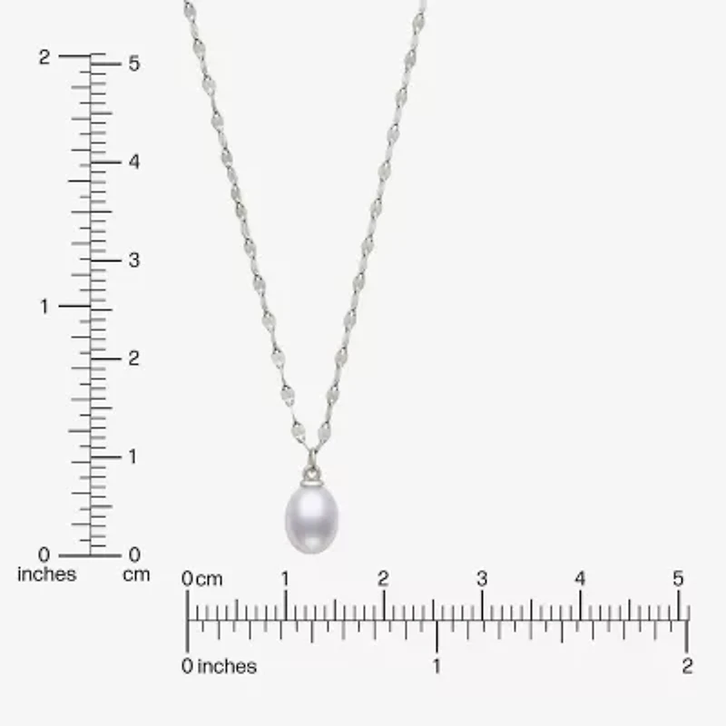 Yes, Please! Womens Genuine White Sterling Silver 18 Inch Pendant Necklace