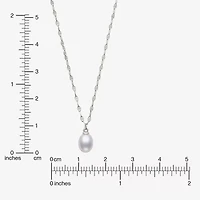 Yes, Please! Womens Genuine White Sterling Silver 18 Inch Pendant Necklace