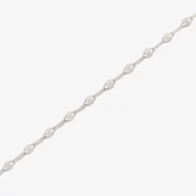 Yes, Please! Womens Genuine White Sterling Silver 18 Inch Pendant Necklace