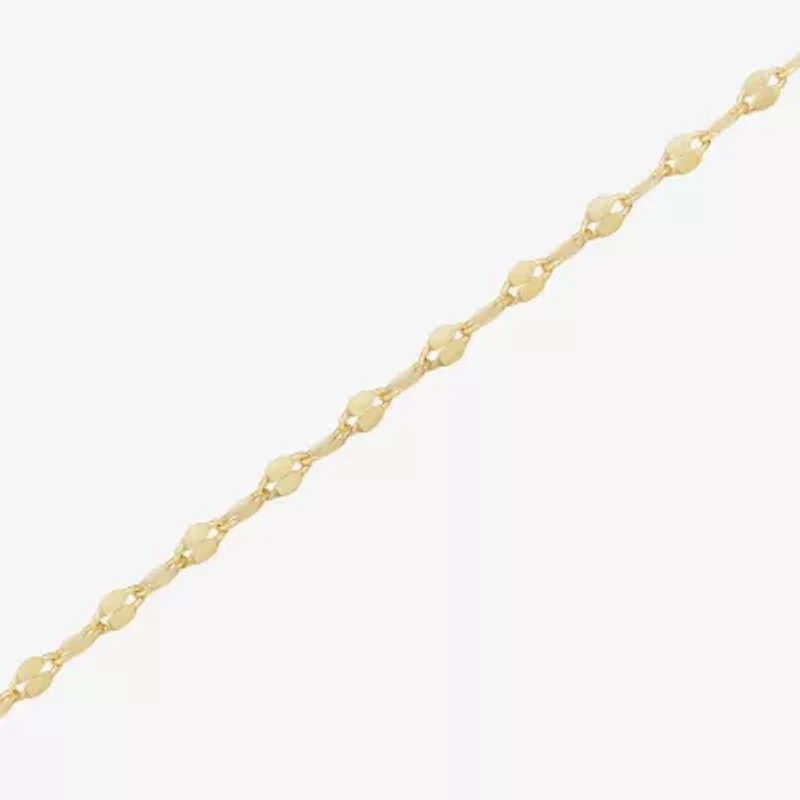 Yes, Please! Womens Genuine White 14K Gold Over Silver Round 18 Inch Pendant Necklace