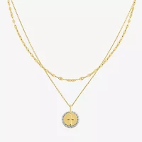 Yes, Please! Womens Lab Grown White Diamond Accent 2-pc. Necklace Set