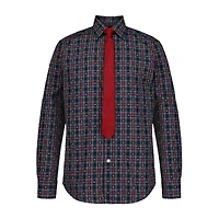 TFW Little & Big Kid Boys Long Sleeve Point Collar Shirt + Tie Set