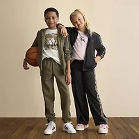 adidas Big Kid Boys Drawstring Waist Mid Rise Regular Fit Jogger Pant
