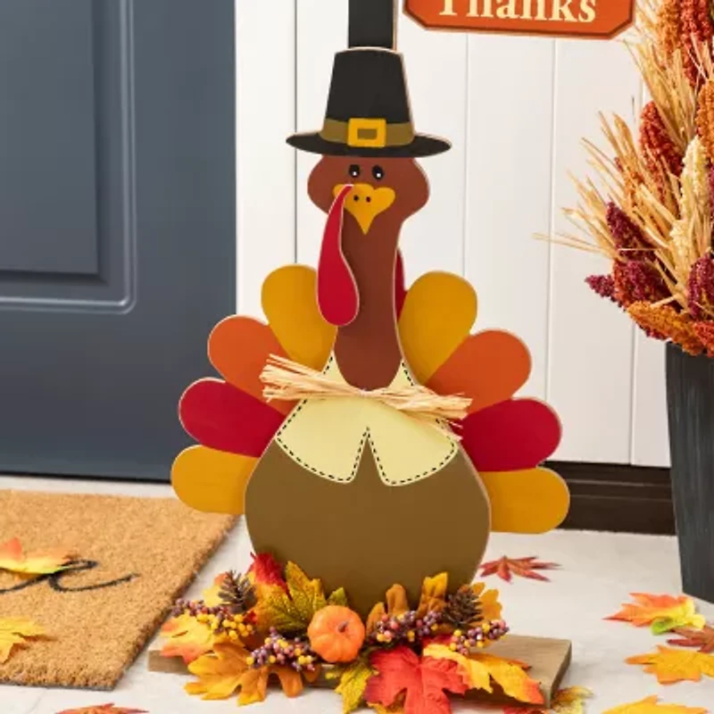 Glitzhome Thanksgiving Porch Sign
