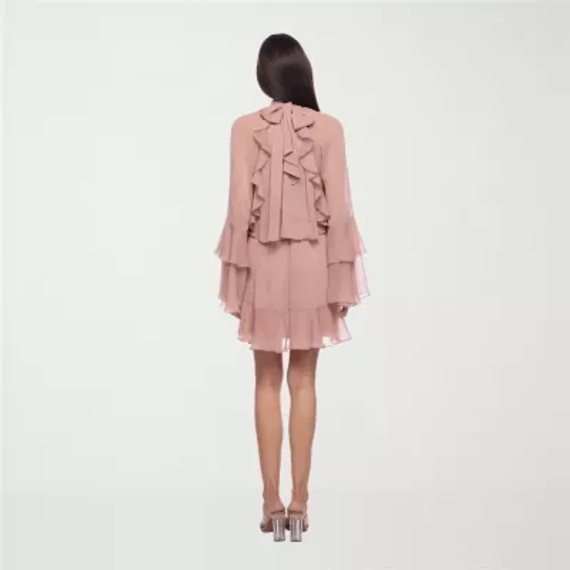 Premier Amour Womens Long Sleeve Shift Dress