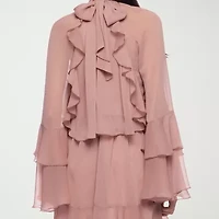 Premier Amour Womens Long Sleeve Shift Dress