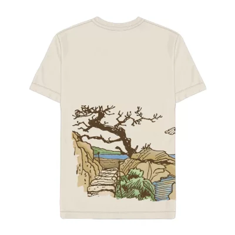Mens Crew Neck Short Sleeve Regular Fit Peanuts Graphic T-Shirt