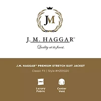 Haggar JMH Mens Classic Fit Plaid Suit Jacket