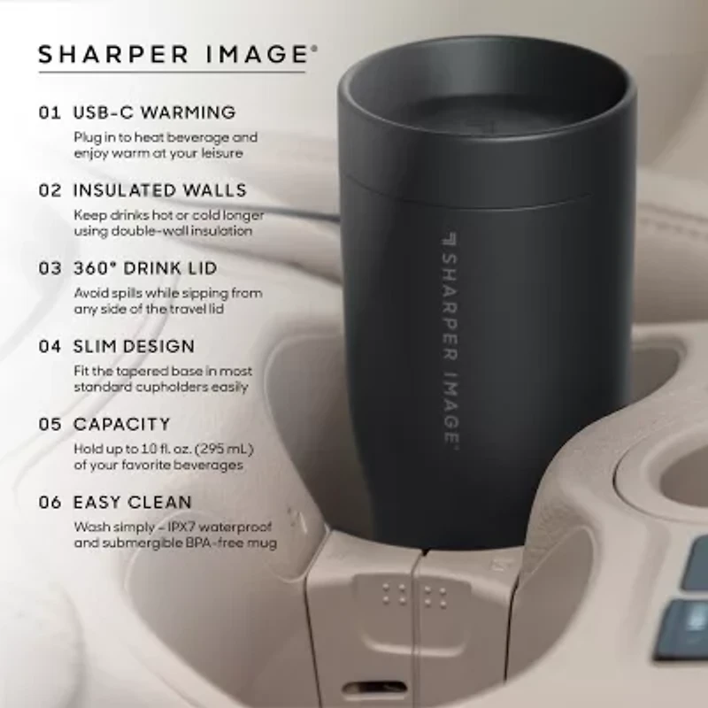 Sharper Image® Heated Travel Mug