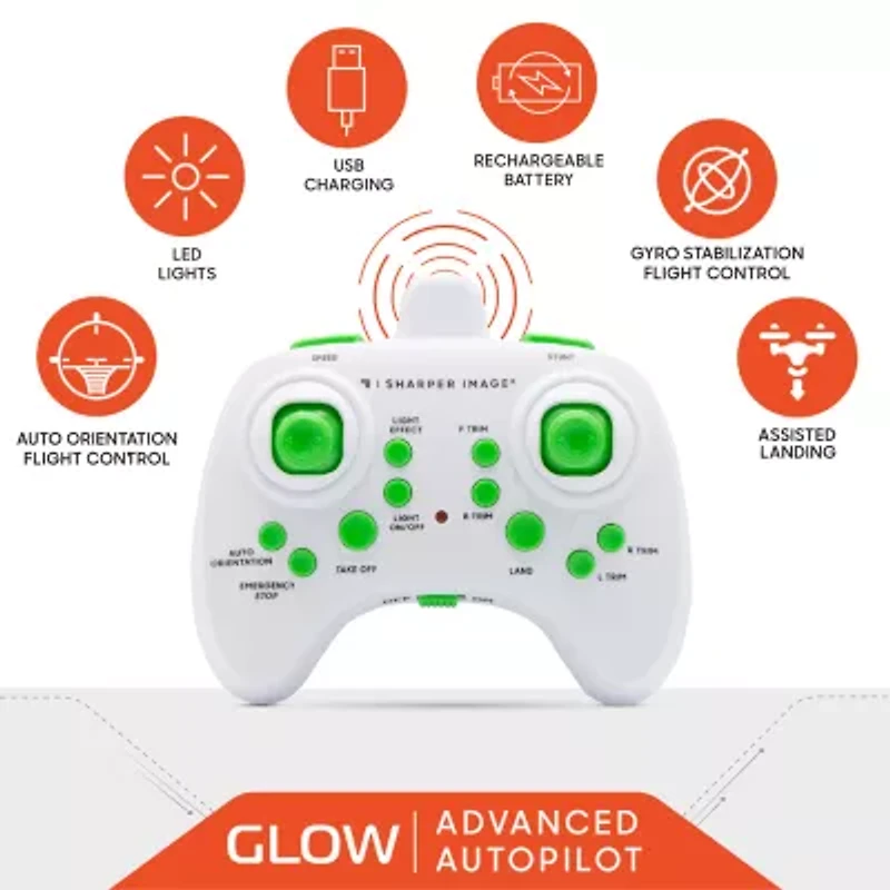 Sharper Image® Glow Up LED Mini Stunt Drone